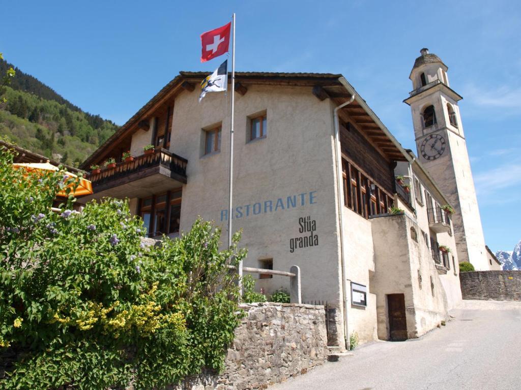 Hotel Stuea Granda Soglio Kültér fotó